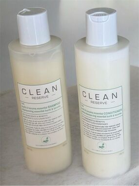 Clean Reserve Buriti Tucuma Shampoo Conditioner Set 10oz Hydrating Hair Care Duo